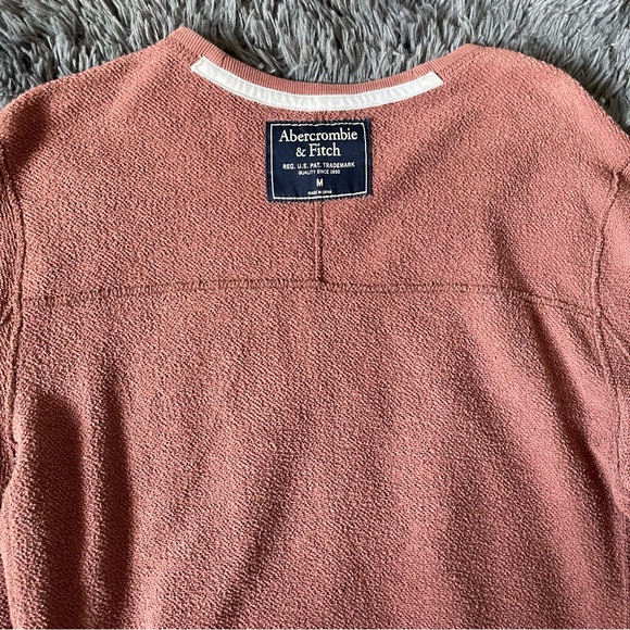 Abercrombie & Fitch Burgundy Crewneck Sweater - Picture 7 of 7
